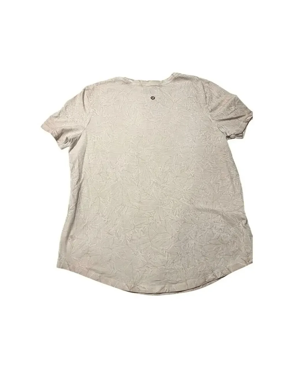 Lululemon Size 6 White Crew Neck T-Shirt Short Sleeve Casual